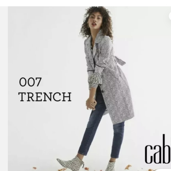 Cabi 007 Zebra stripe trench xs - Picture 2 of 6